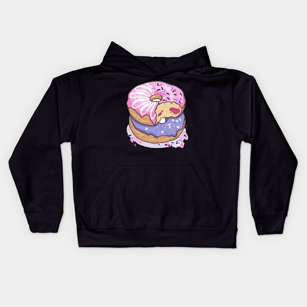 Donut Touch! Kids Hoodie by J. S. Art World